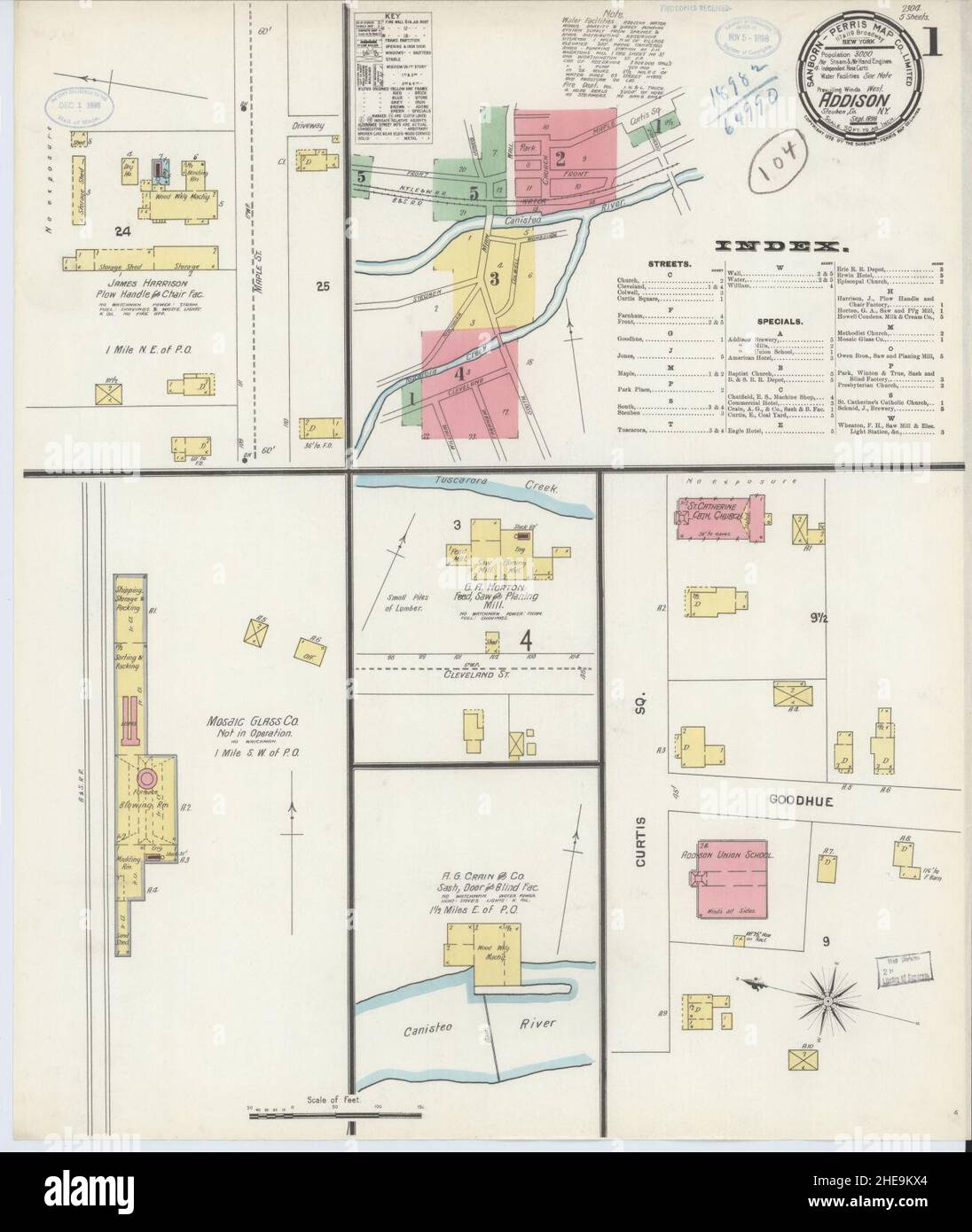 Map of addison new york hires stock photography and images Alamy