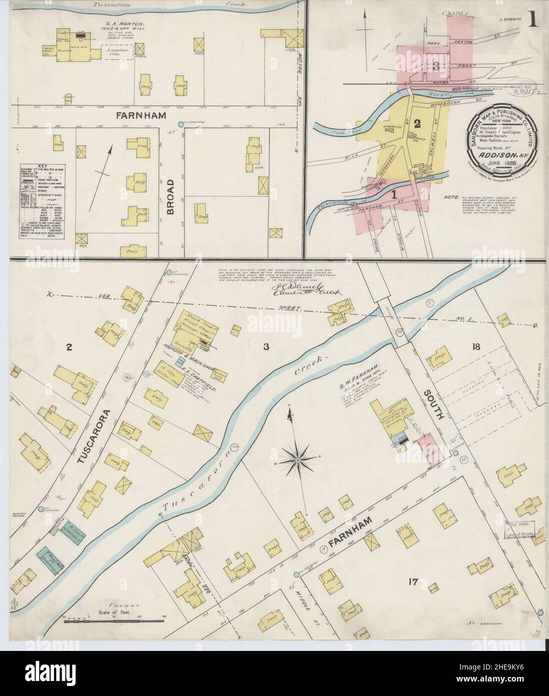 Map of addison new york hires stock photography and images Alamy