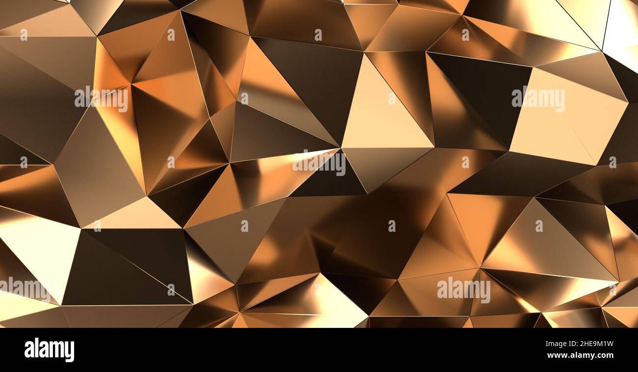 Abstract horizontal background of bumpy golden texture Stock Photo