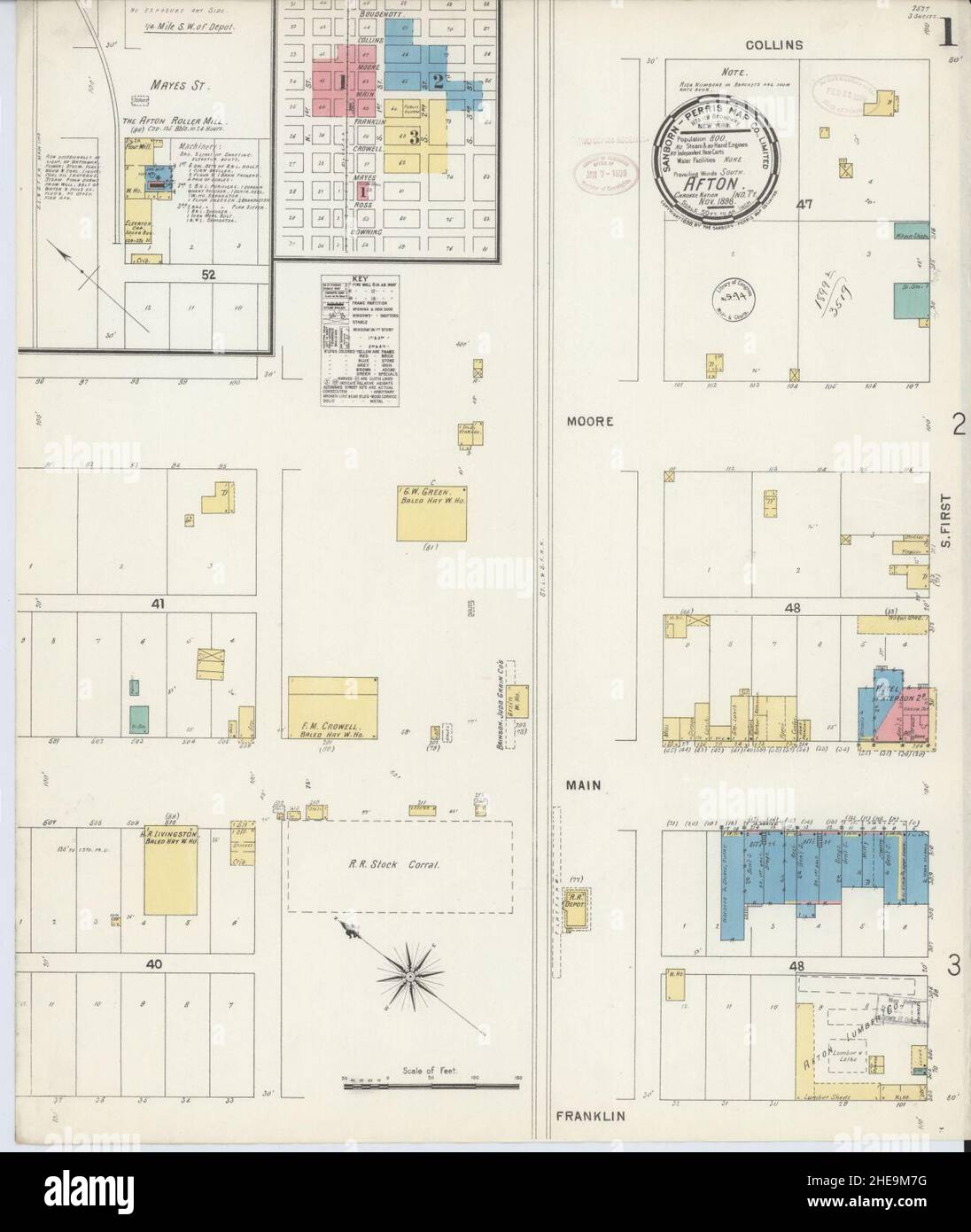Afton oklahoma map hires stock photography and images Alamy