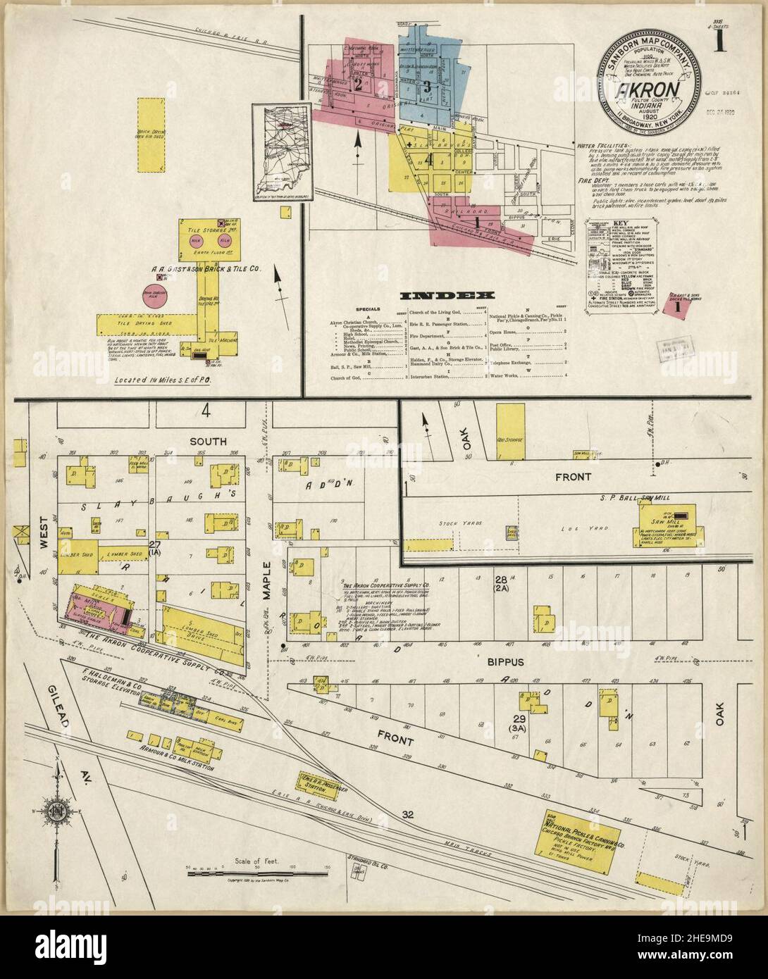Akron map hires stock photography and images Alamy