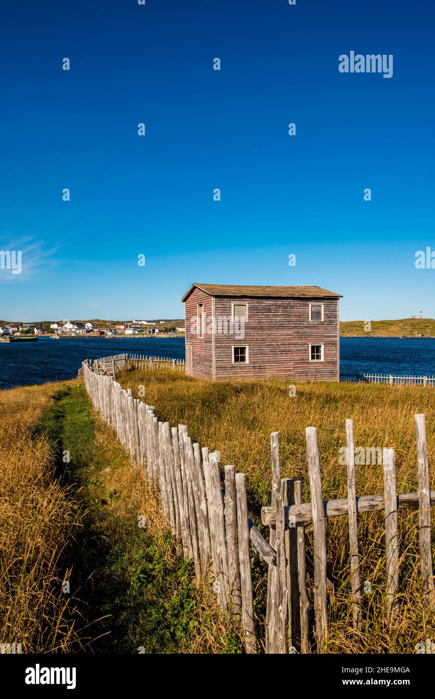 Boathouse in Joe Batt's Arm, Fogo Island, Newfoundland, Canada Stock