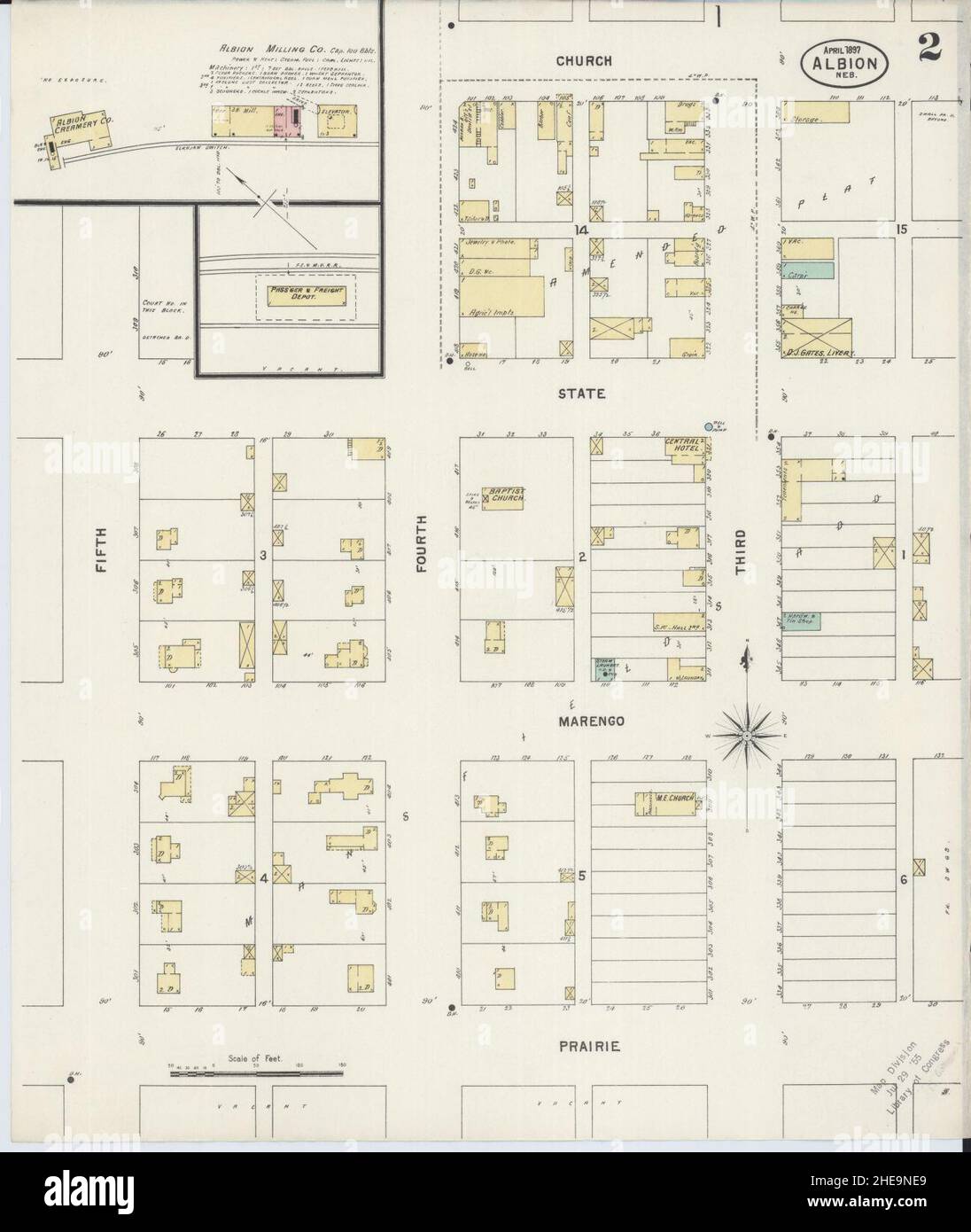 Map of albion nebraska hires stock photography and images Alamy