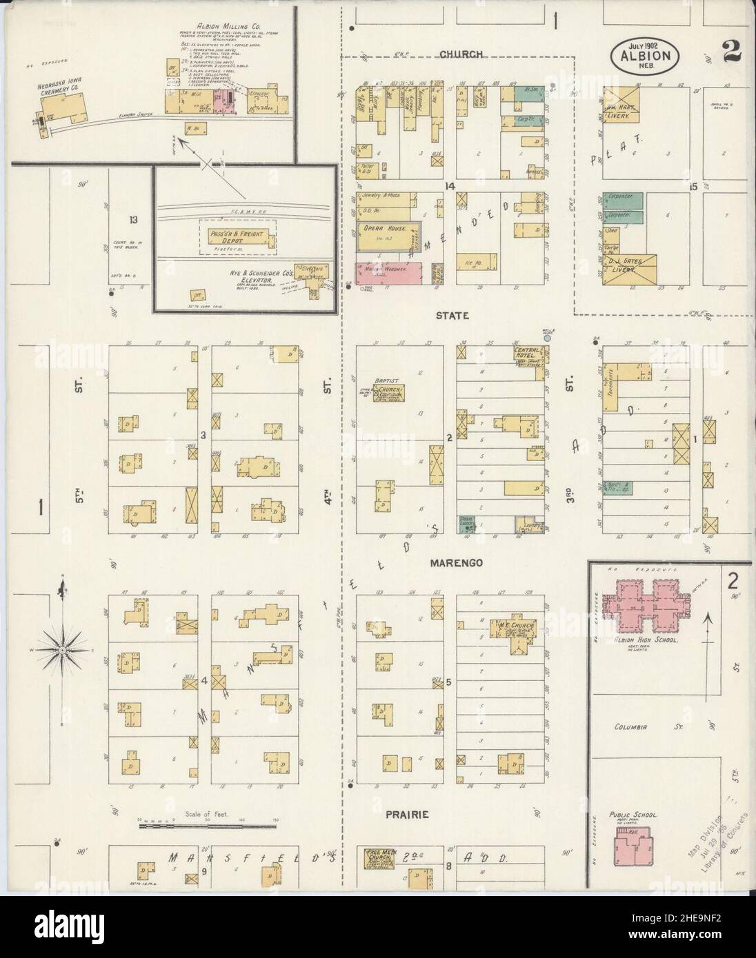 Map of albion nebraska hires stock photography and images Alamy