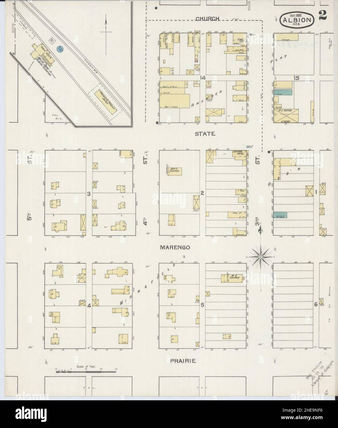 Map of albion nebraska hires stock photography and images Alamy