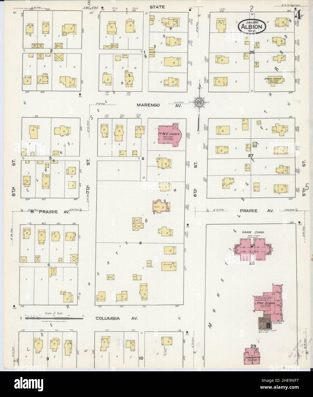 Map of albion nebraska hires stock photography and images Alamy