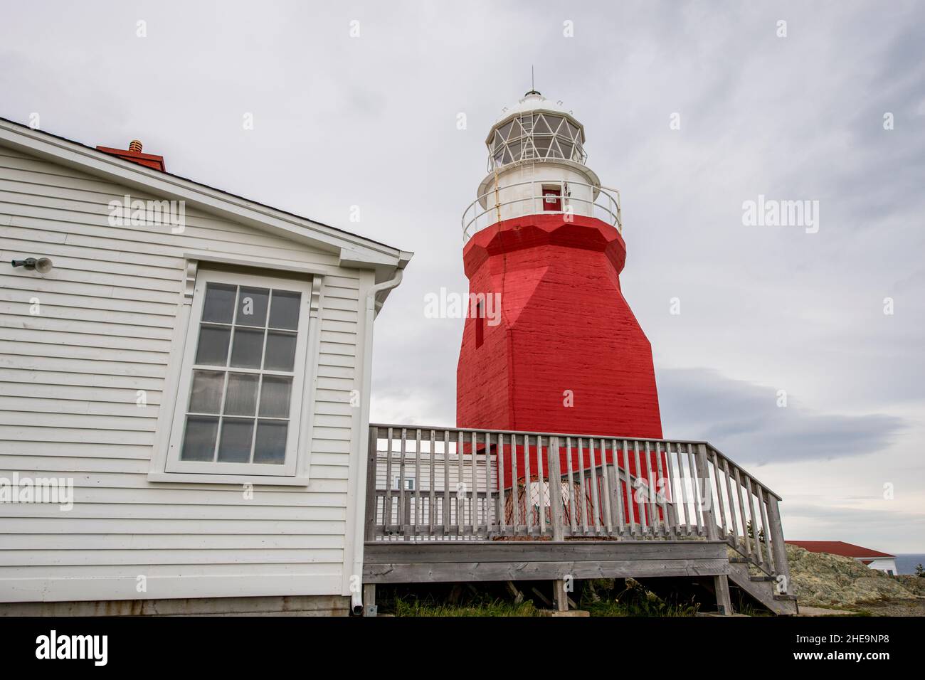 Long Point Lighthouse, Crow Head, North Twillingate Island, Newfoundland, Canada. Stock Photo