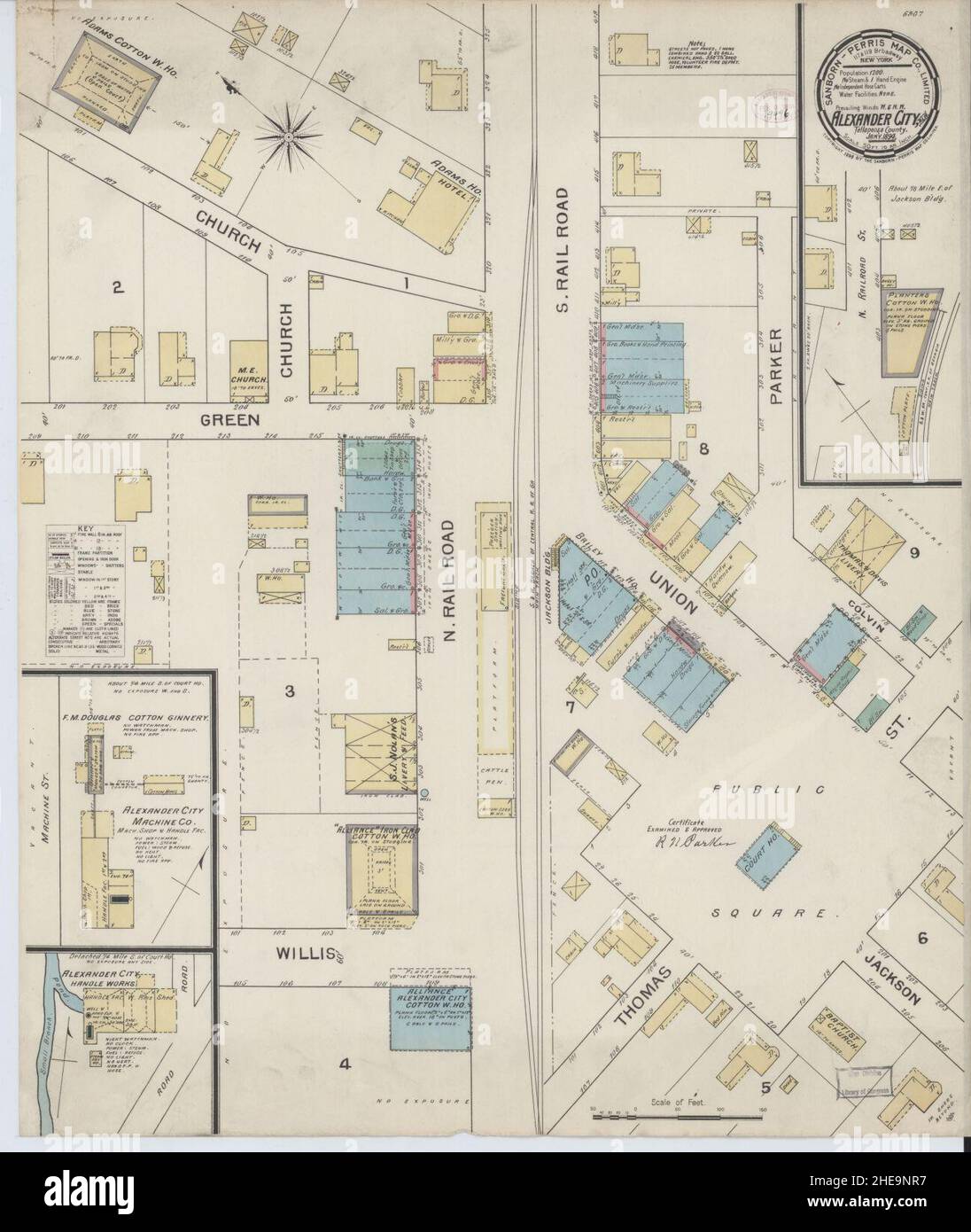 Alexander city map hires stock photography and images Alamy