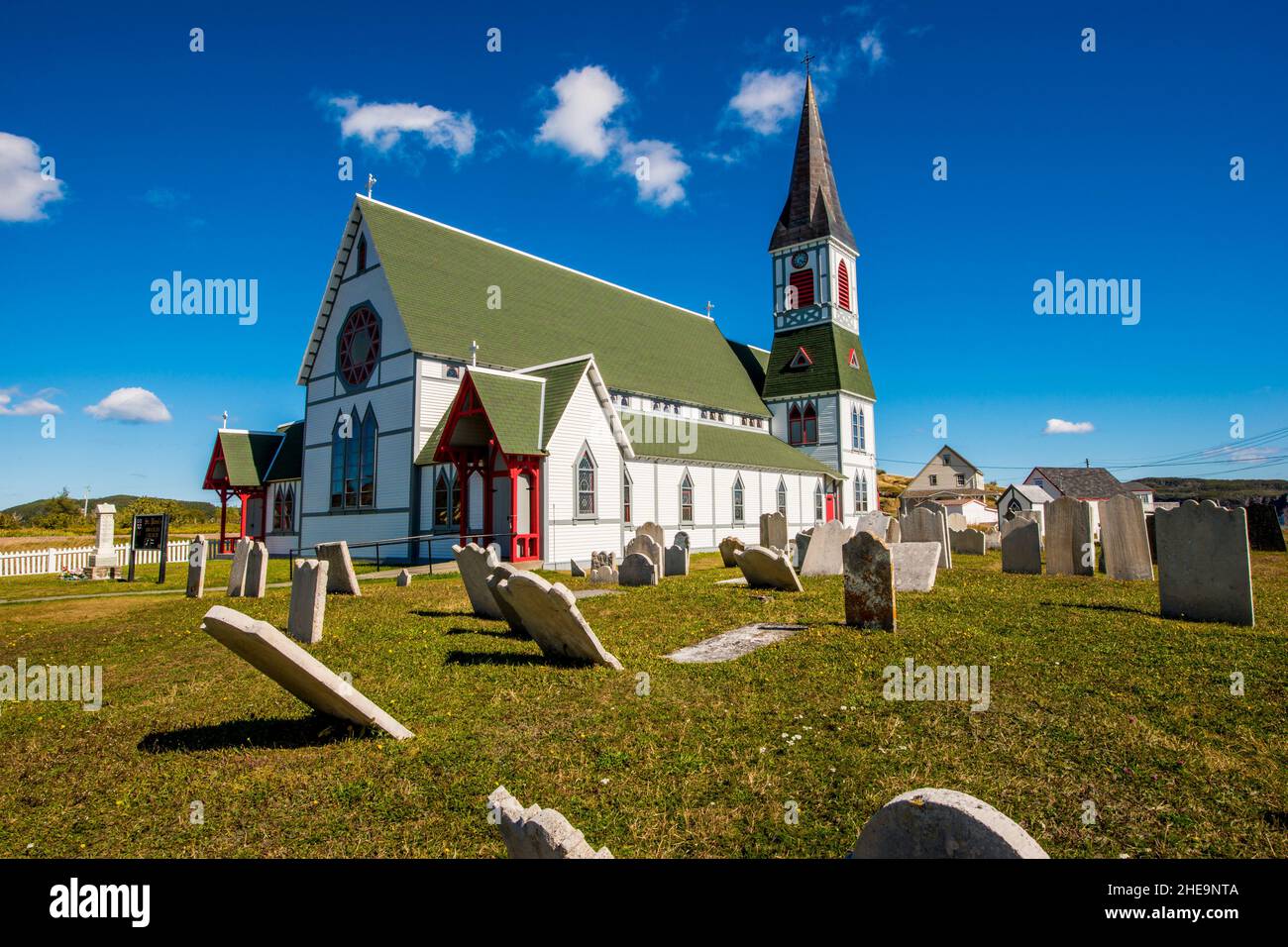 St. Paul's Anglican Church, Trinity, Bonavista Peninsula, Newfoundland, Canada. Stock Photo