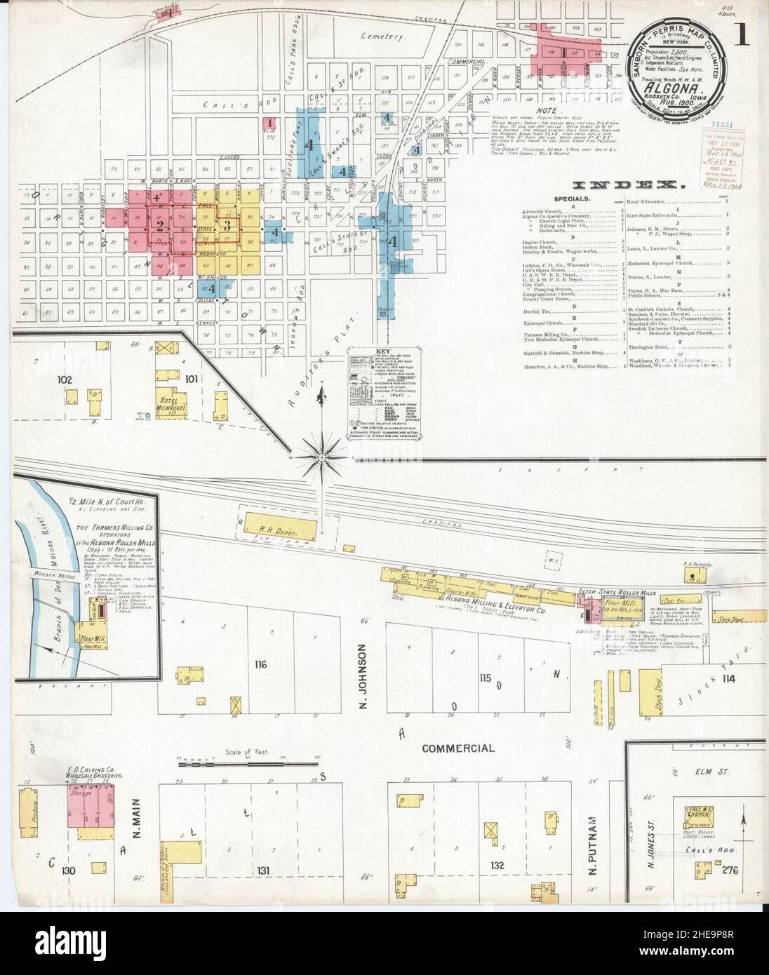 Map of algona hires stock photography and images Alamy