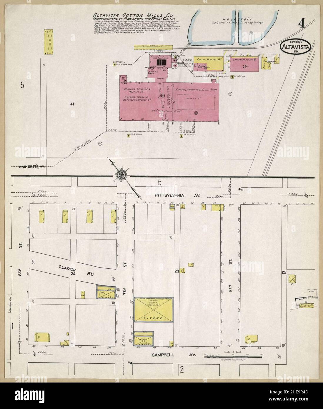 Map of altavista virginia hires stock photography and images Alamy