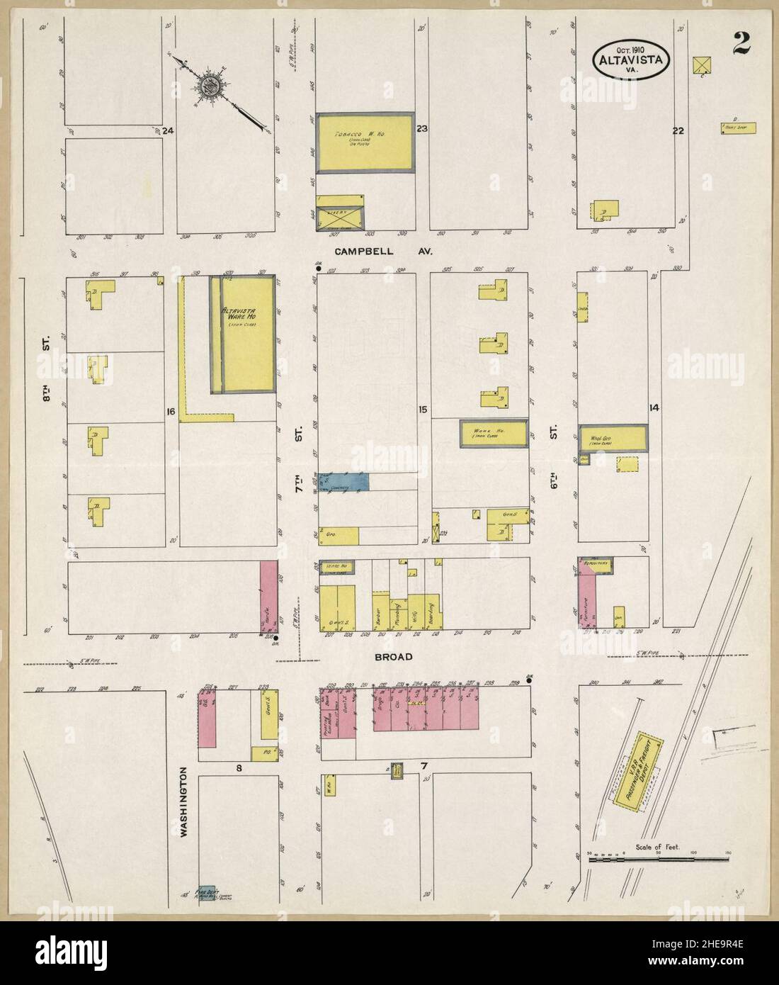 Map of altavista virginia hires stock photography and images Alamy