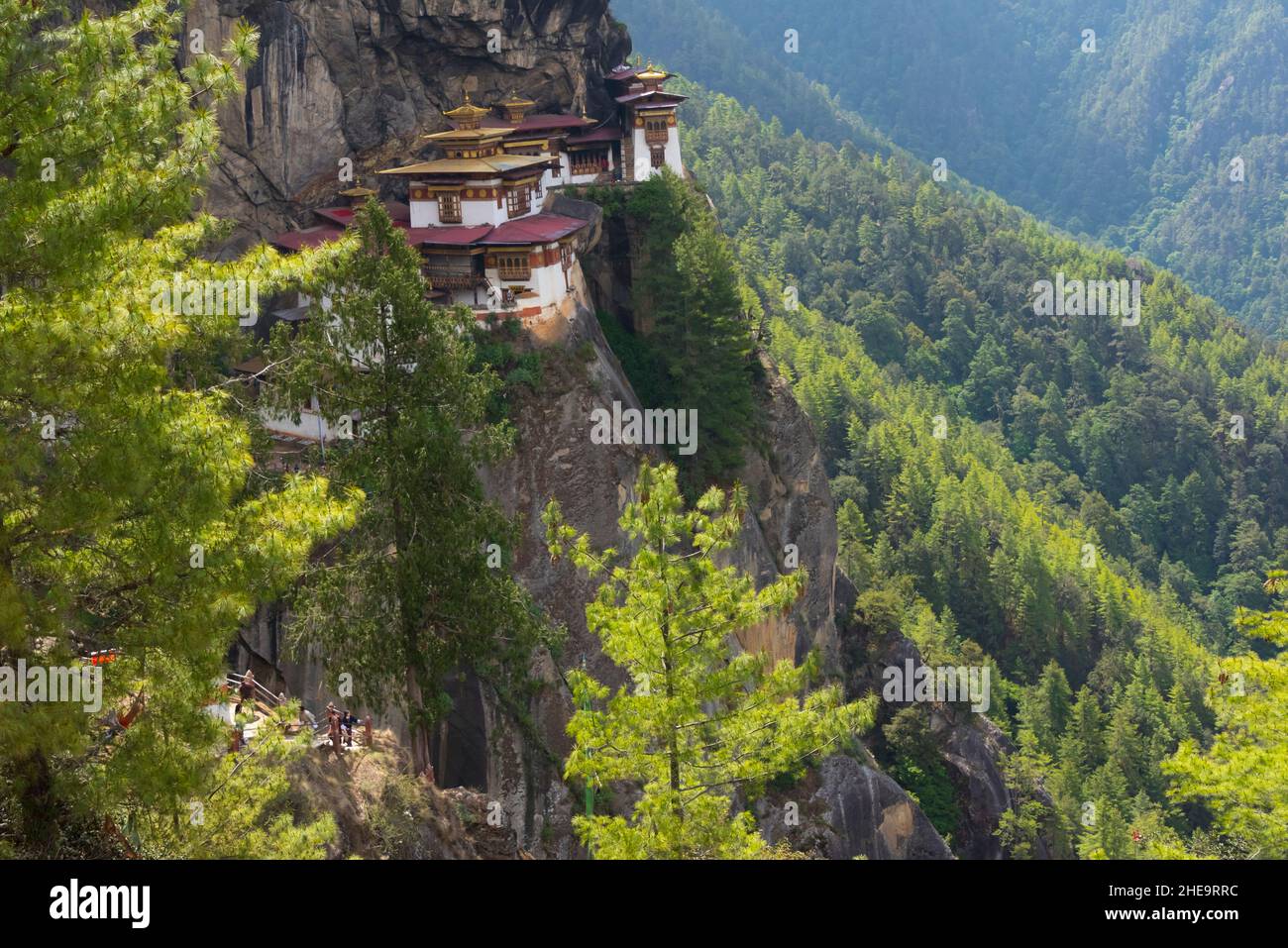 Paro Taktsang (also known as Tiger's Nest), Paro, Bhutan Stock Photo