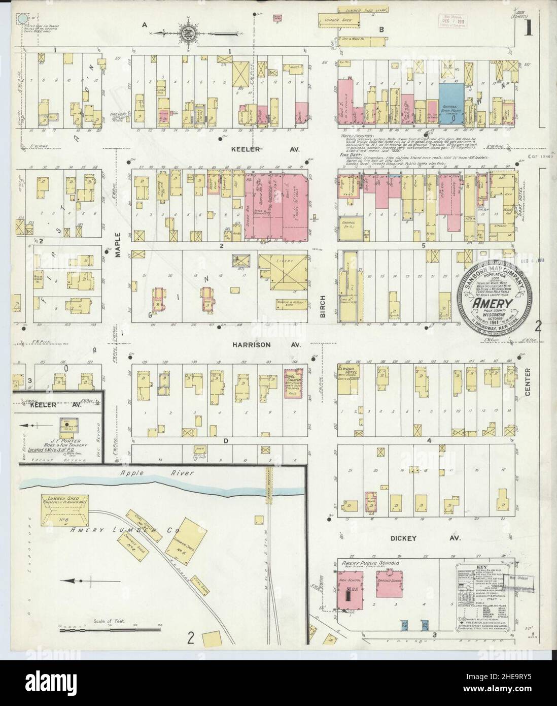Map of amery wisconsin hires stock photography and images Alamy