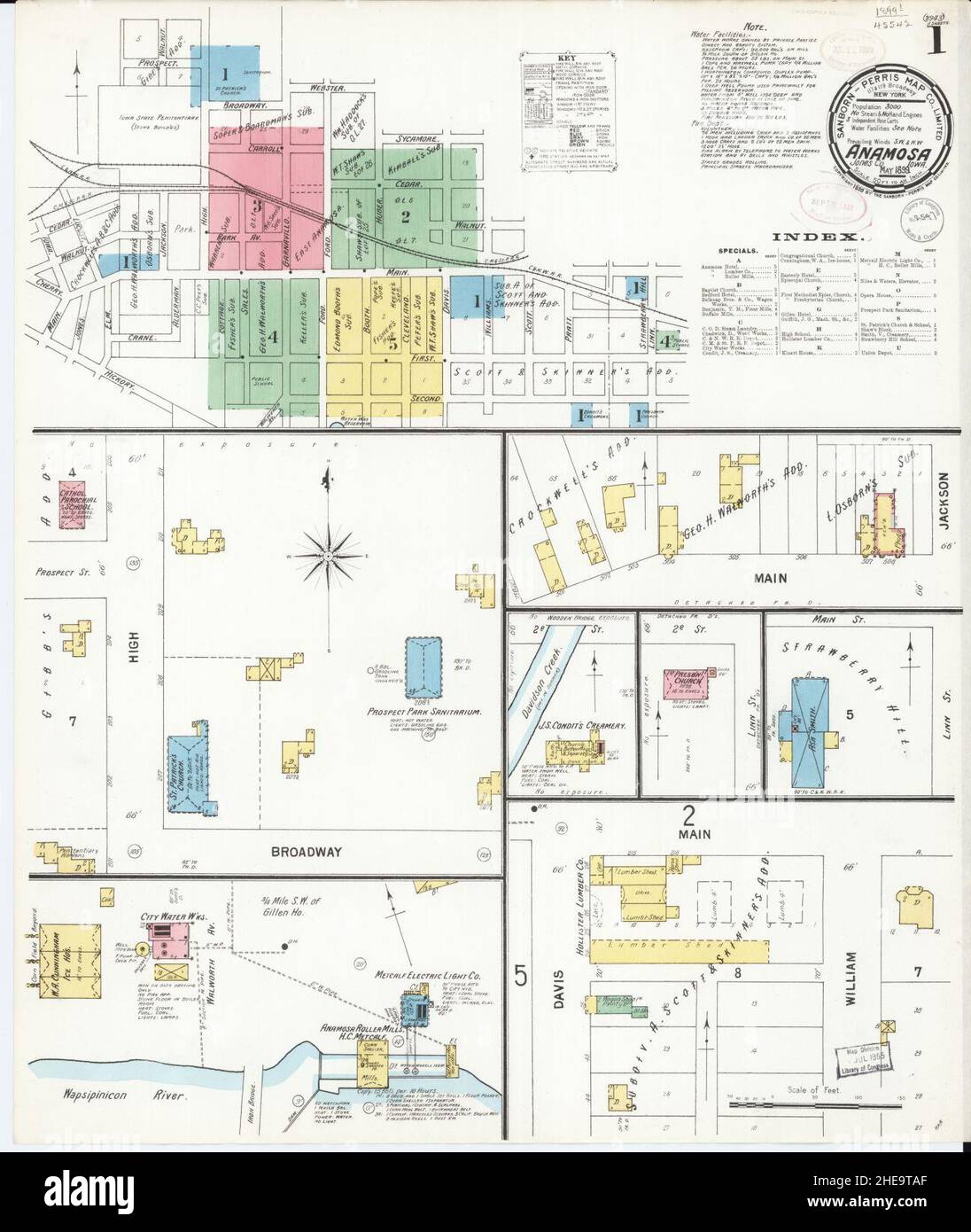 Map of anamosa hires stock photography and images Alamy