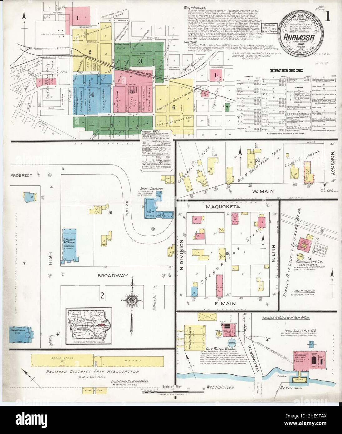 Map of anamosa hires stock photography and images Alamy