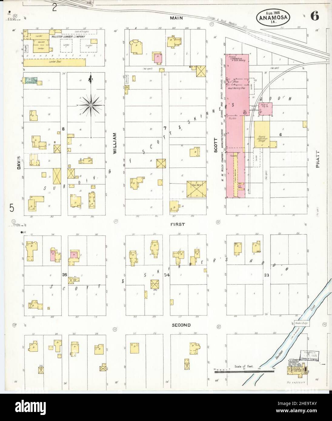 Anamosa map hires stock photography and images Alamy