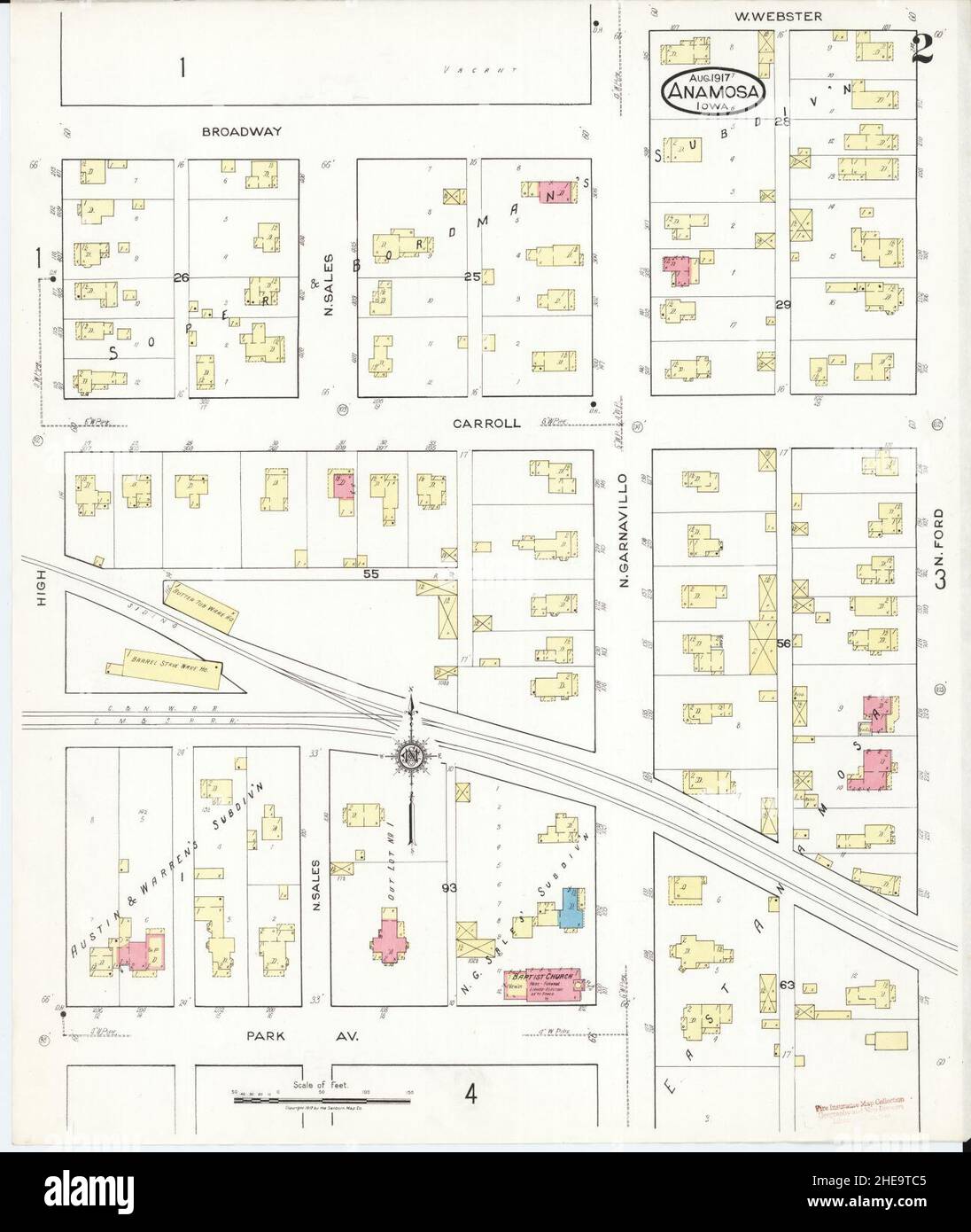 Anamosa map hires stock photography and images Alamy
