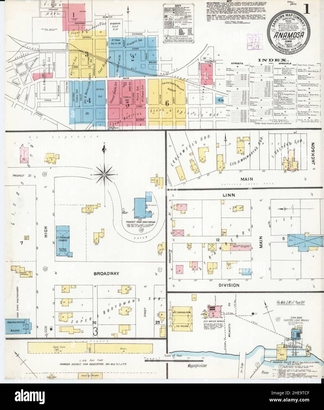 Map of anamosa hires stock photography and images Alamy