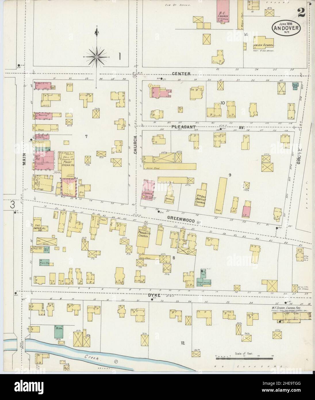 Sanborn Fire Insurance Map from Andover, Allegany County, New York