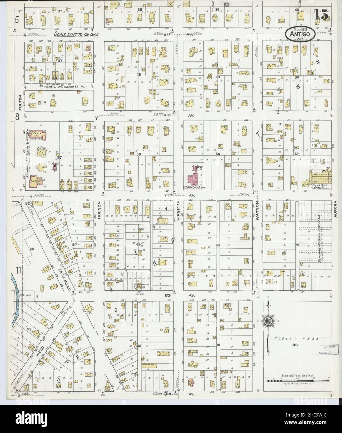 Sanborn Fire Insurance Map from Antigo, Langlade County, Wisconsin ...