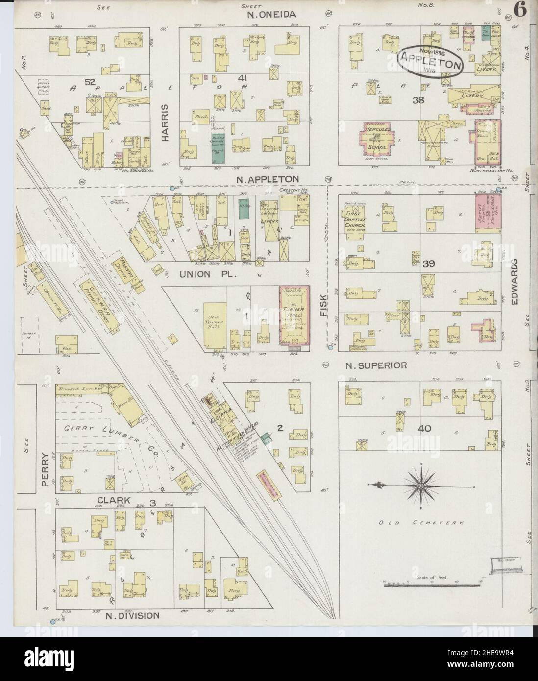 Appleton wisconsin map hi-res stock photography and images - Alamy