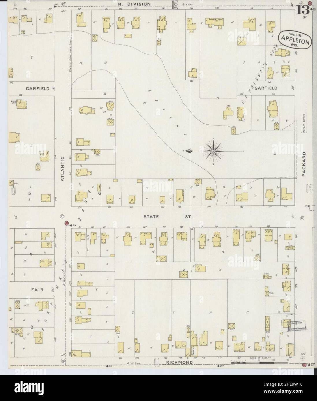 Appleton wisconsin map hi-res stock photography and images - Alamy