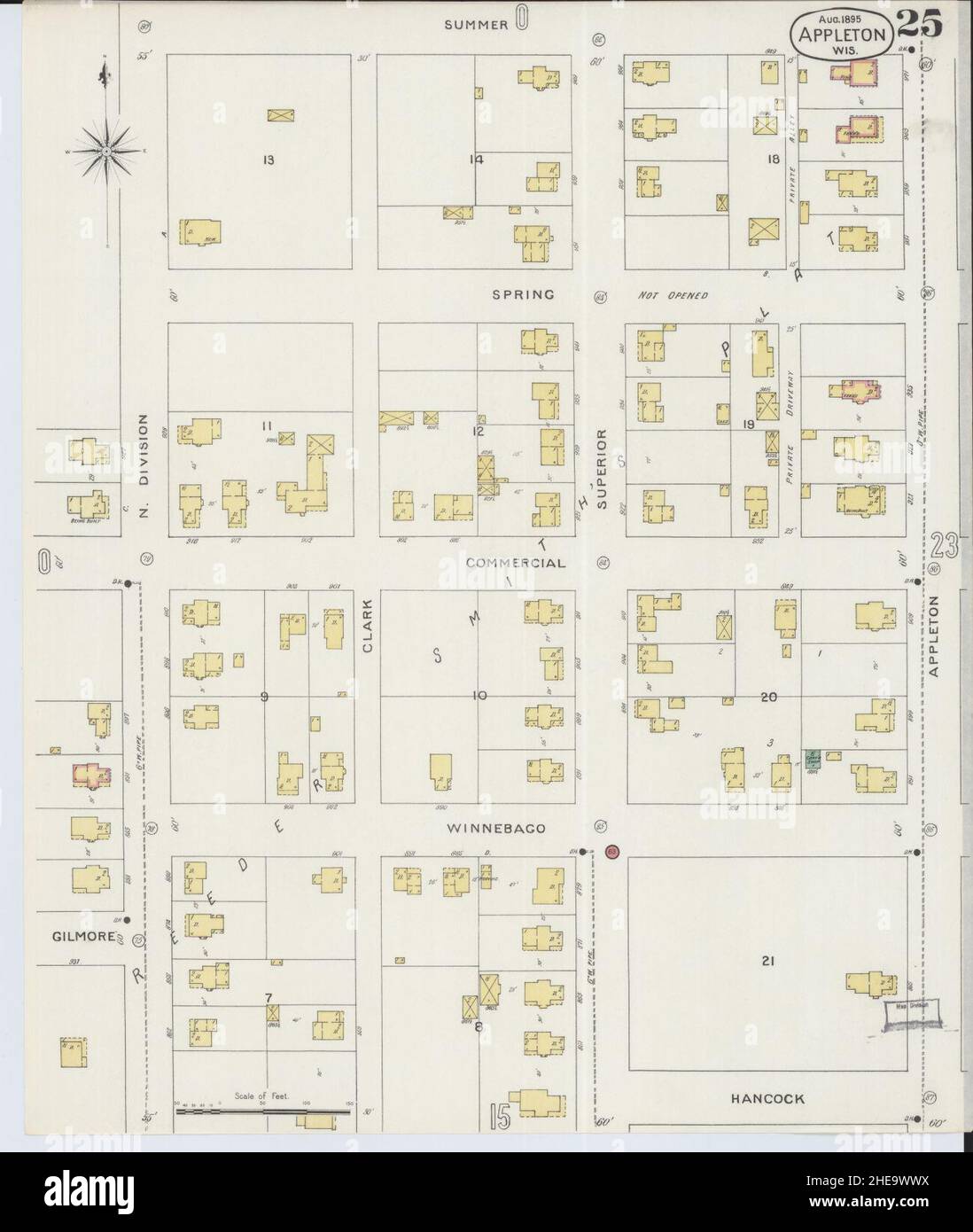 Appleton wisconsin map hi-res stock photography and images - Alamy