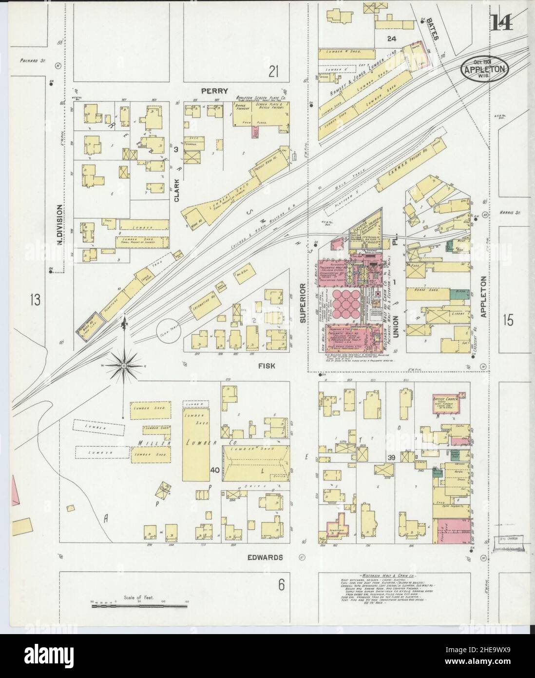 Appleton wisconsin map hi-res stock photography and images - Alamy