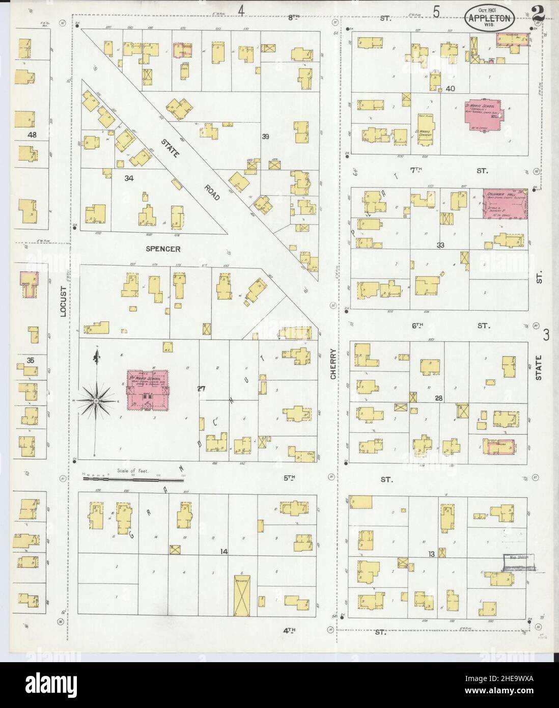 Appleton wisconsin map hi-res stock photography and images - Alamy