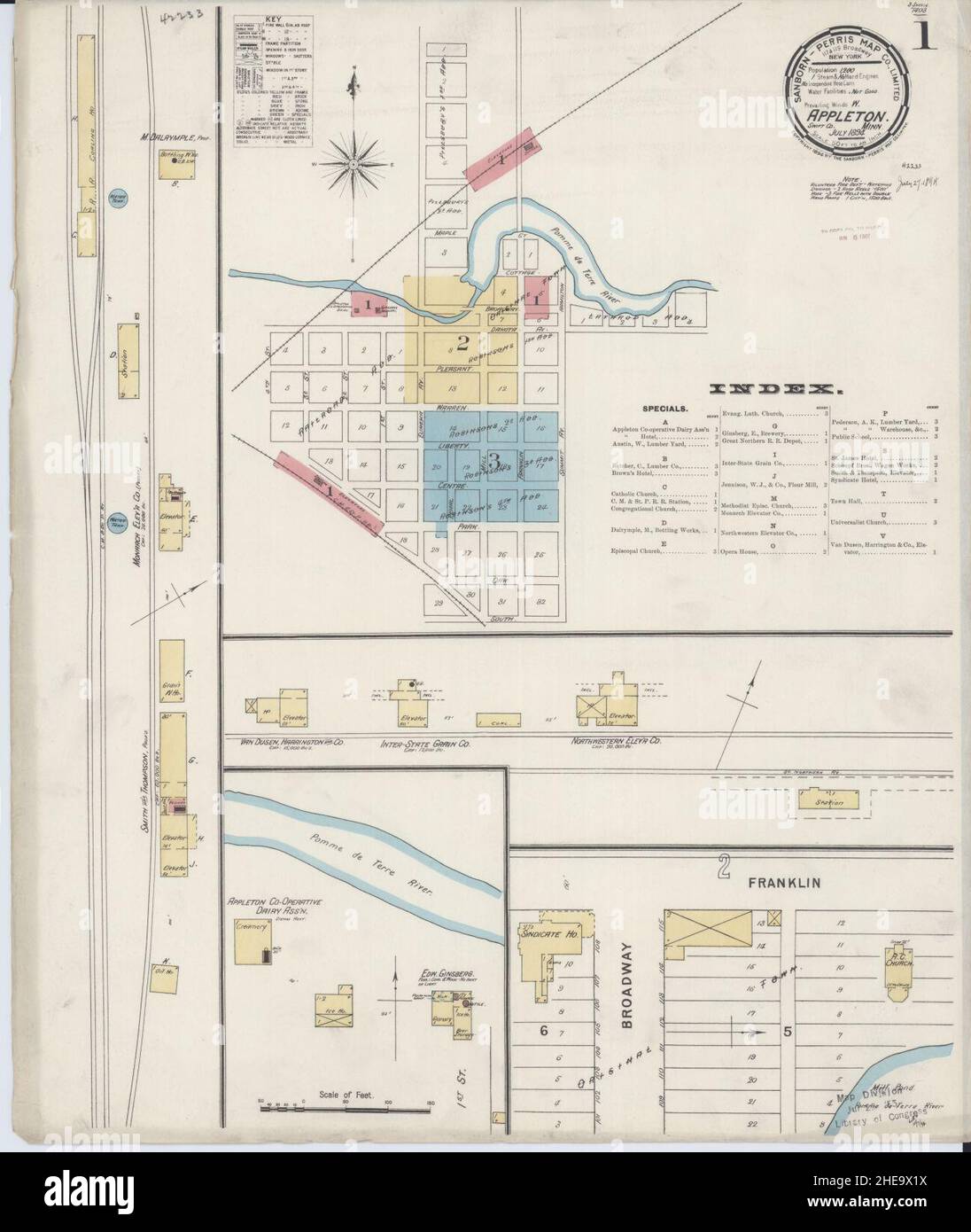 Map of appleton minnesota hires stock photography and images Alamy