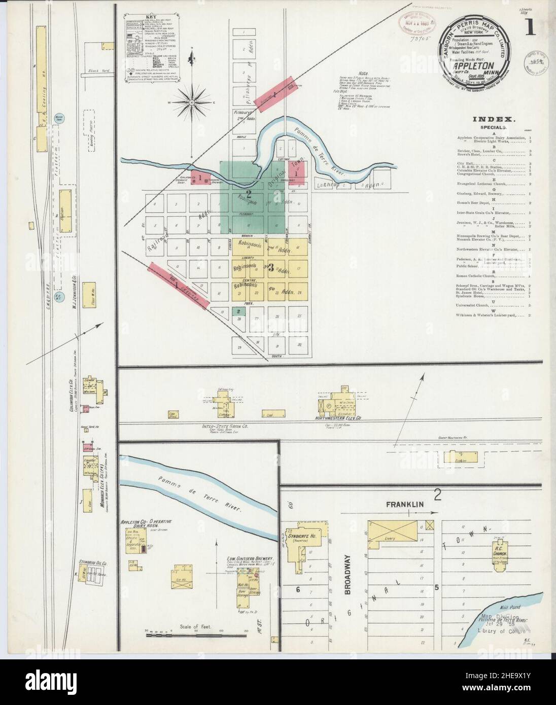Map of appleton minnesota hires stock photography and images Alamy