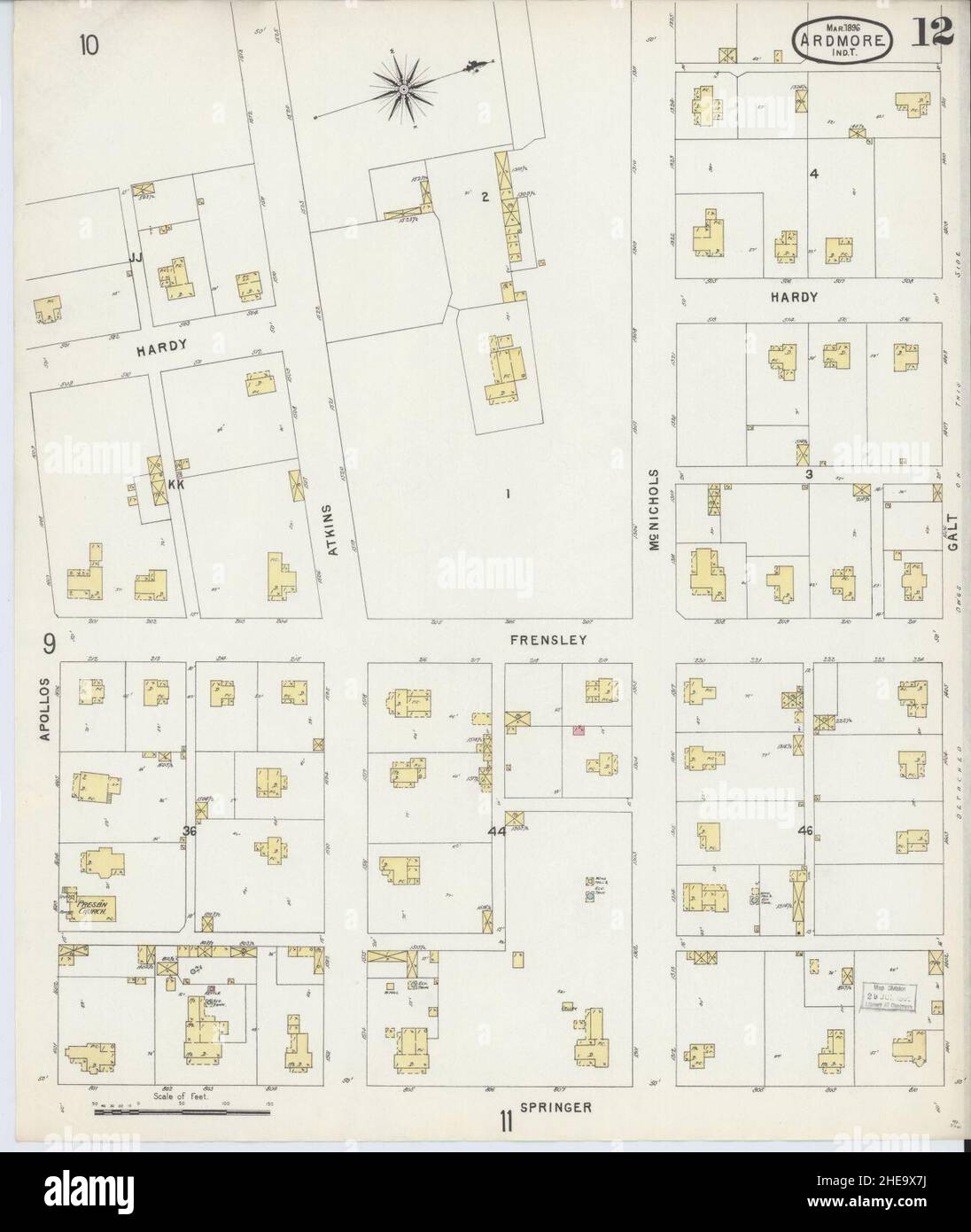 Map of ardmore oklahoma hires stock photography and images Alamy