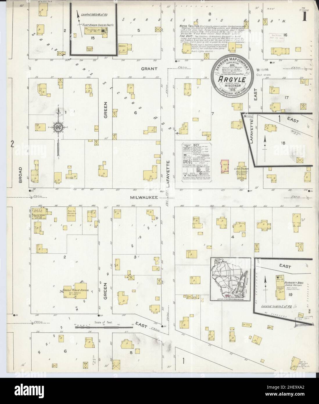 Argyle wisconsin map hires stock photography and images Alamy
