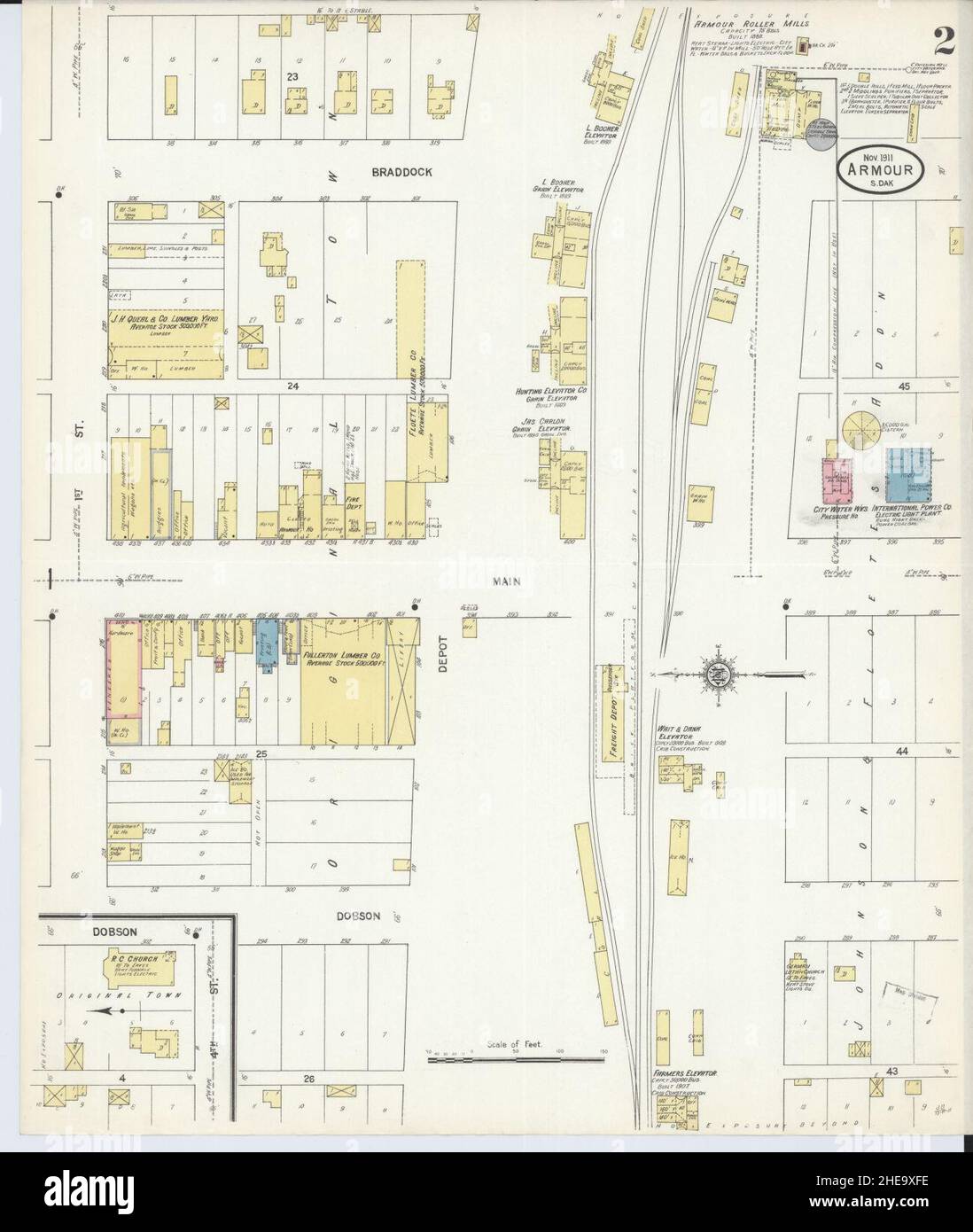 Armour south dakota map hires stock photography and images Alamy