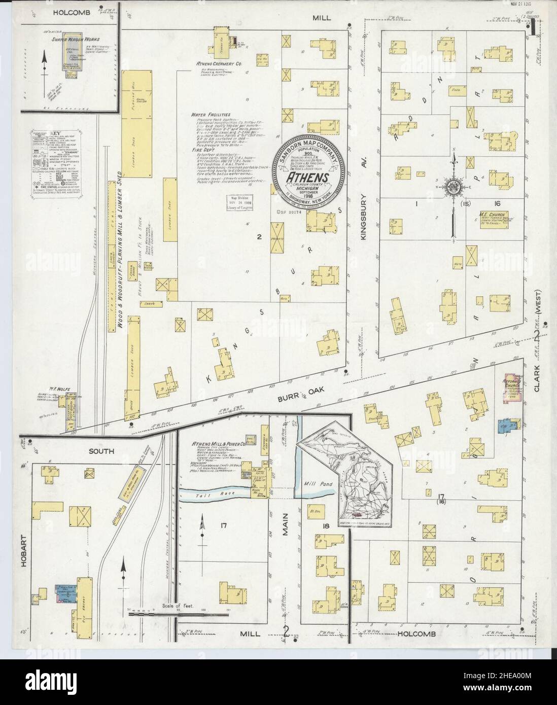 Map of athens michigan hires stock photography and images Alamy
