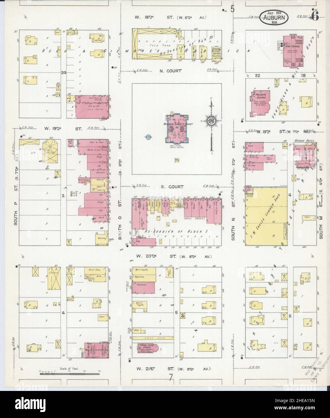 Auburn nebraska map hires stock photography and images Alamy