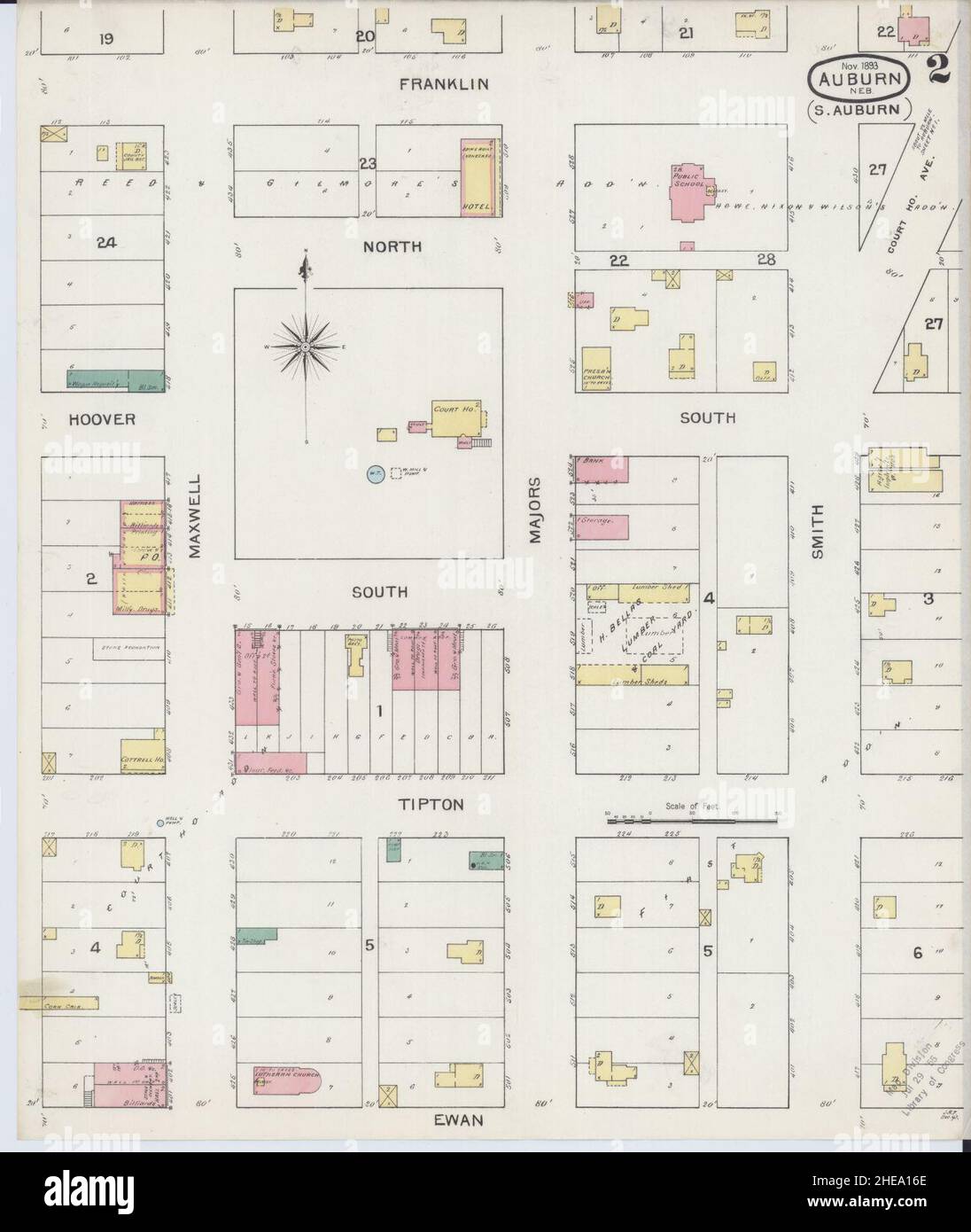 Auburn nebraska map hires stock photography and images Alamy