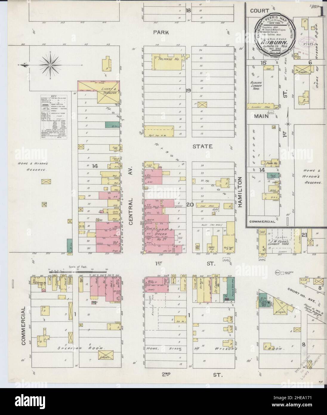 Auburn nebraska map hires stock photography and images Alamy