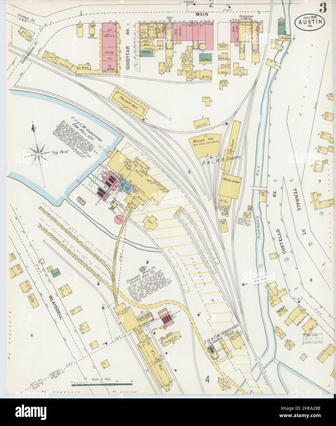 Sanborn Fire Insurance Map from Austin, Potter County Sanborn Fire Insurance Map from Austin, Potter County