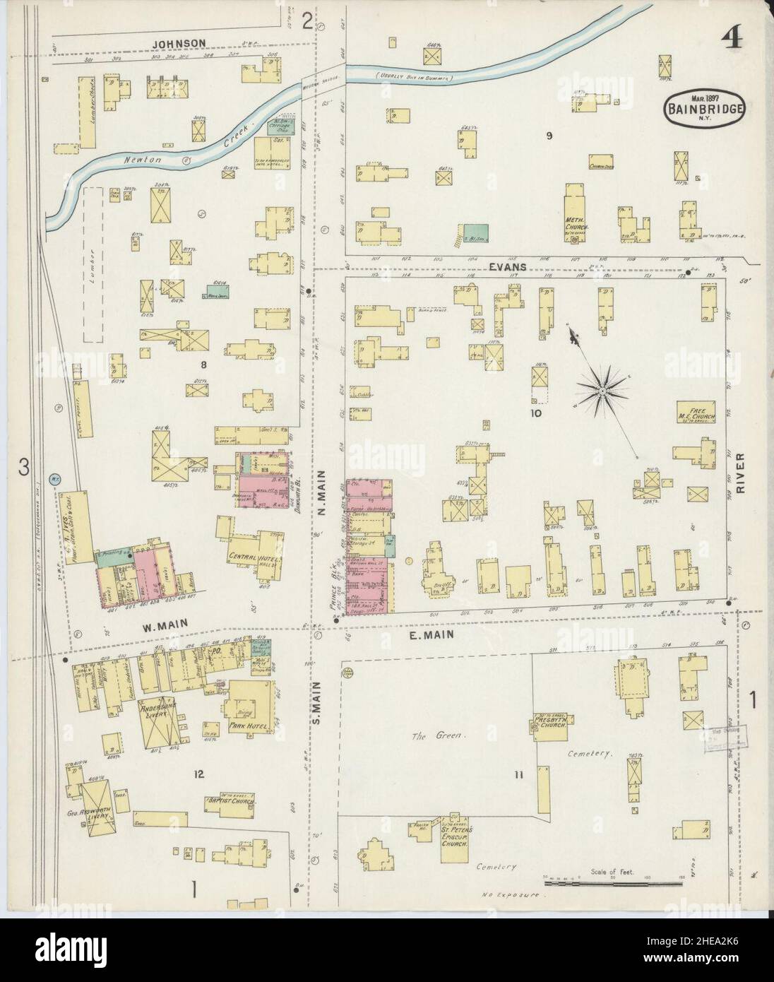 Map of bainbridge new york hires stock photography and images Alamy