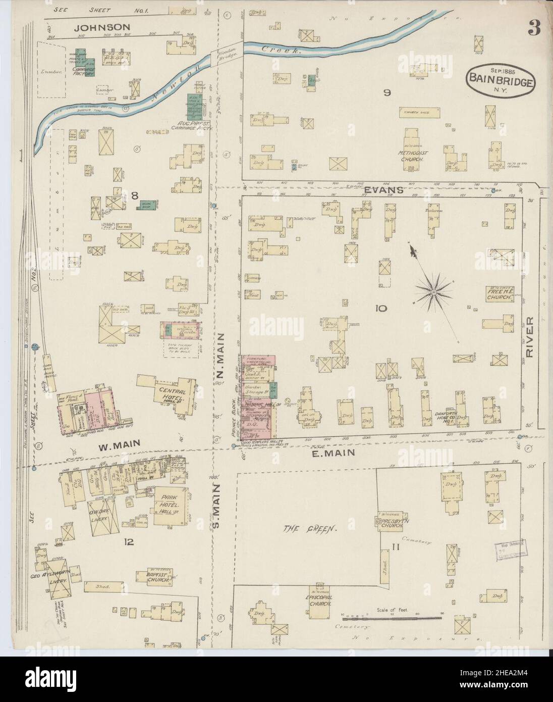 Map of bainbridge new york hires stock photography and images Alamy