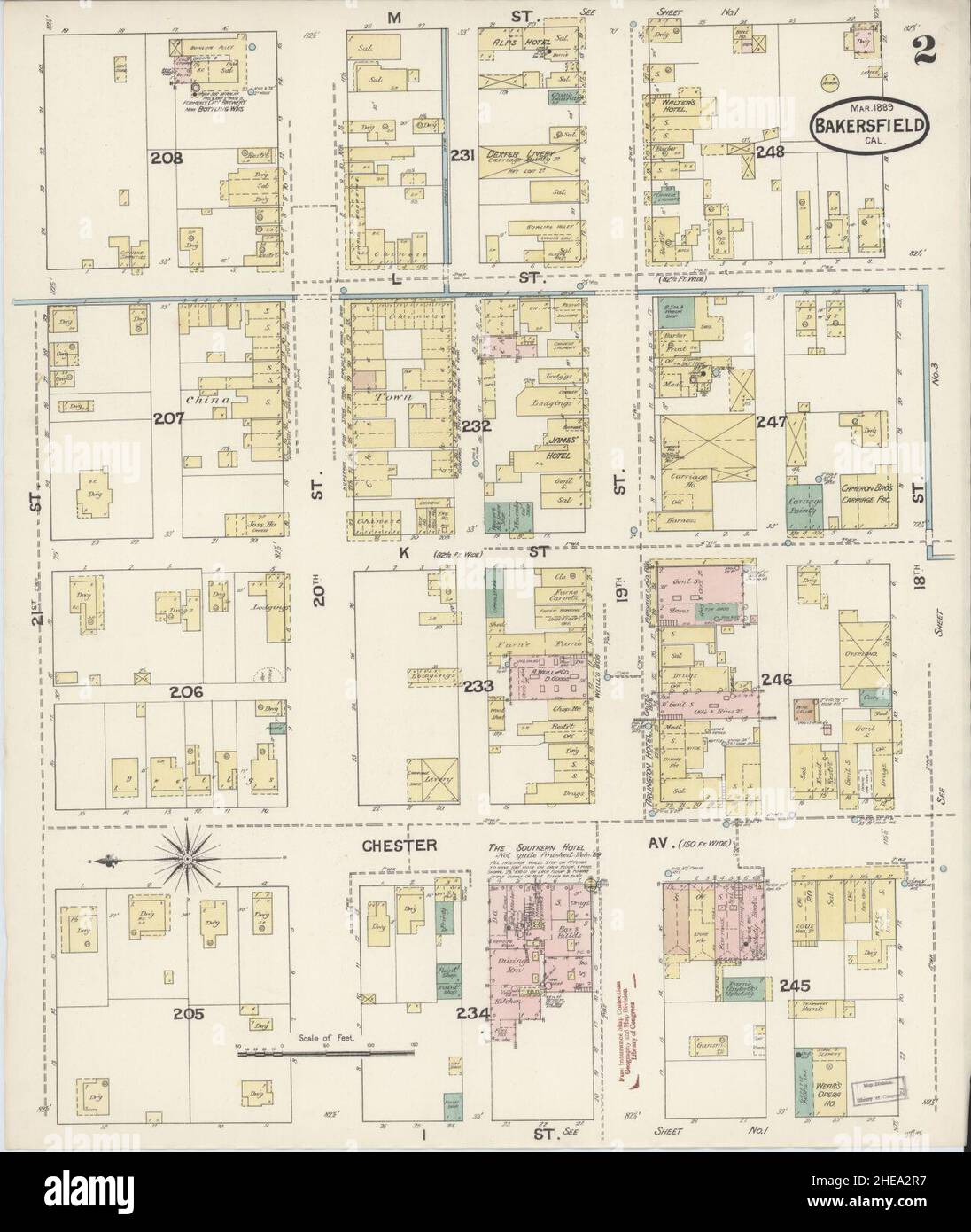 Kern county map hi-res stock photography and images - Alamy