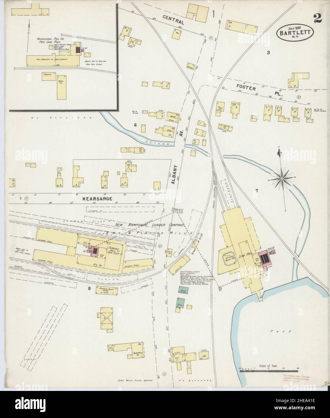 Sanborn Fire Insurance Map from Bartlett, Carroll County, New Hampshire