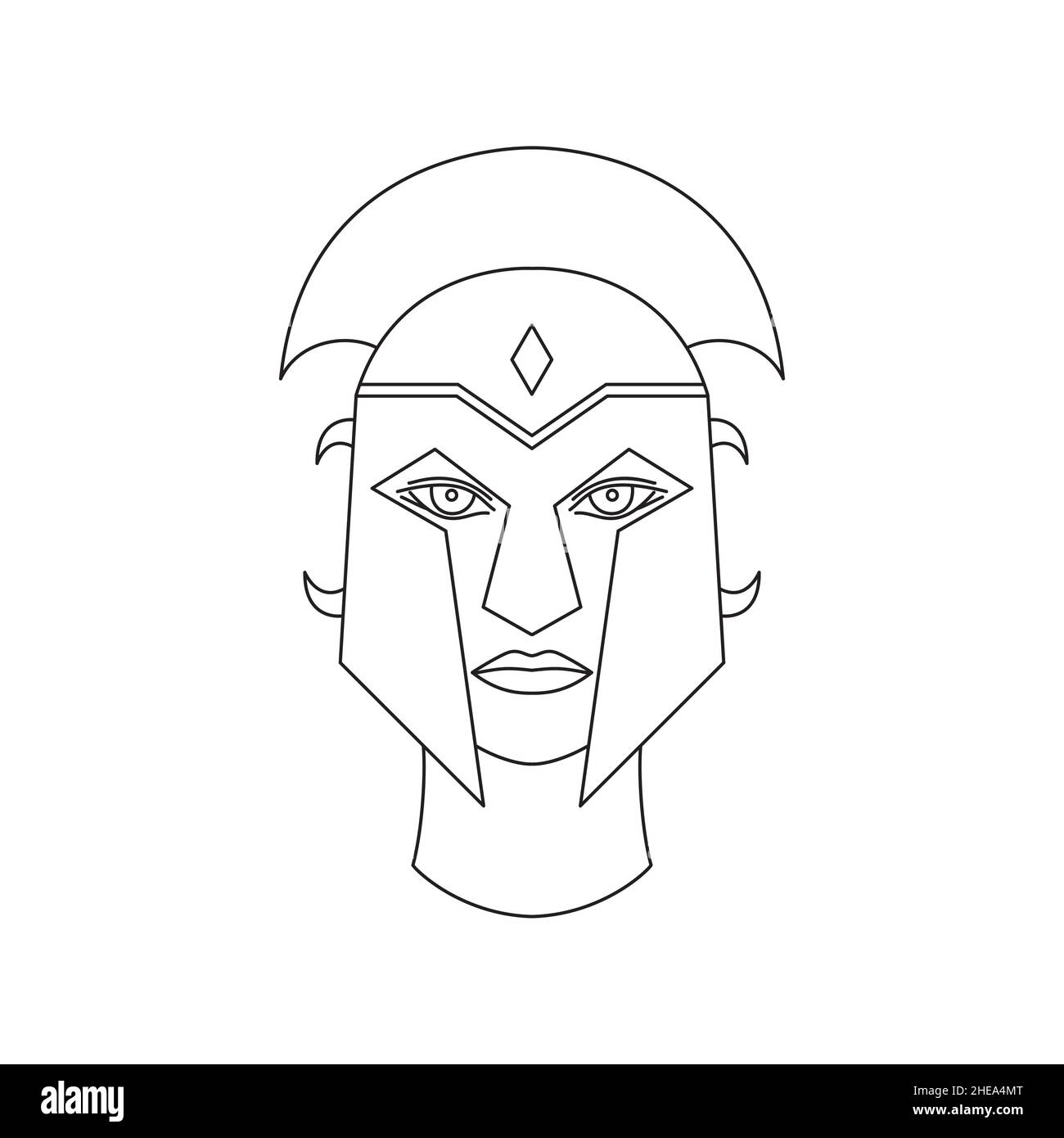 Greek god Ares Stock Vector
