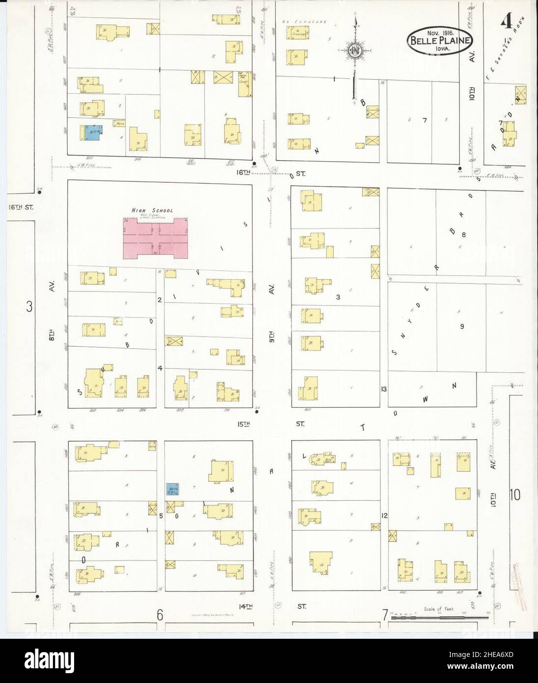 Map of belle plaine hires stock photography and images Alamy
