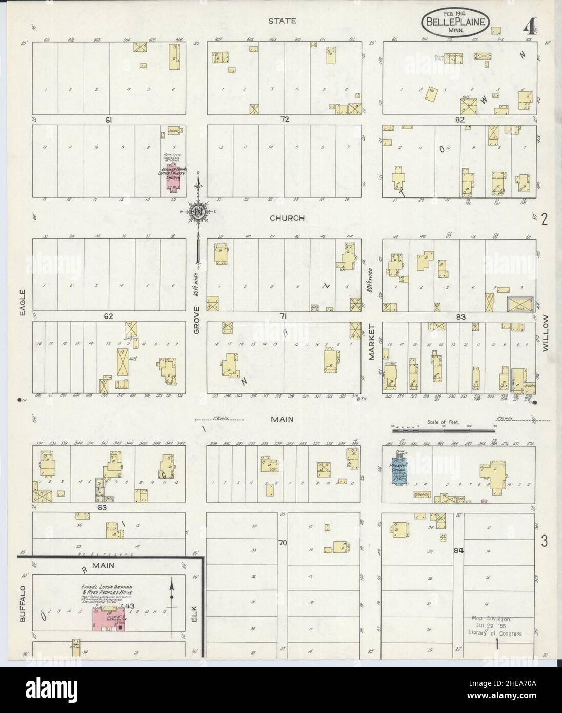 Map of belle plaine minnesota hires stock photography and images Alamy