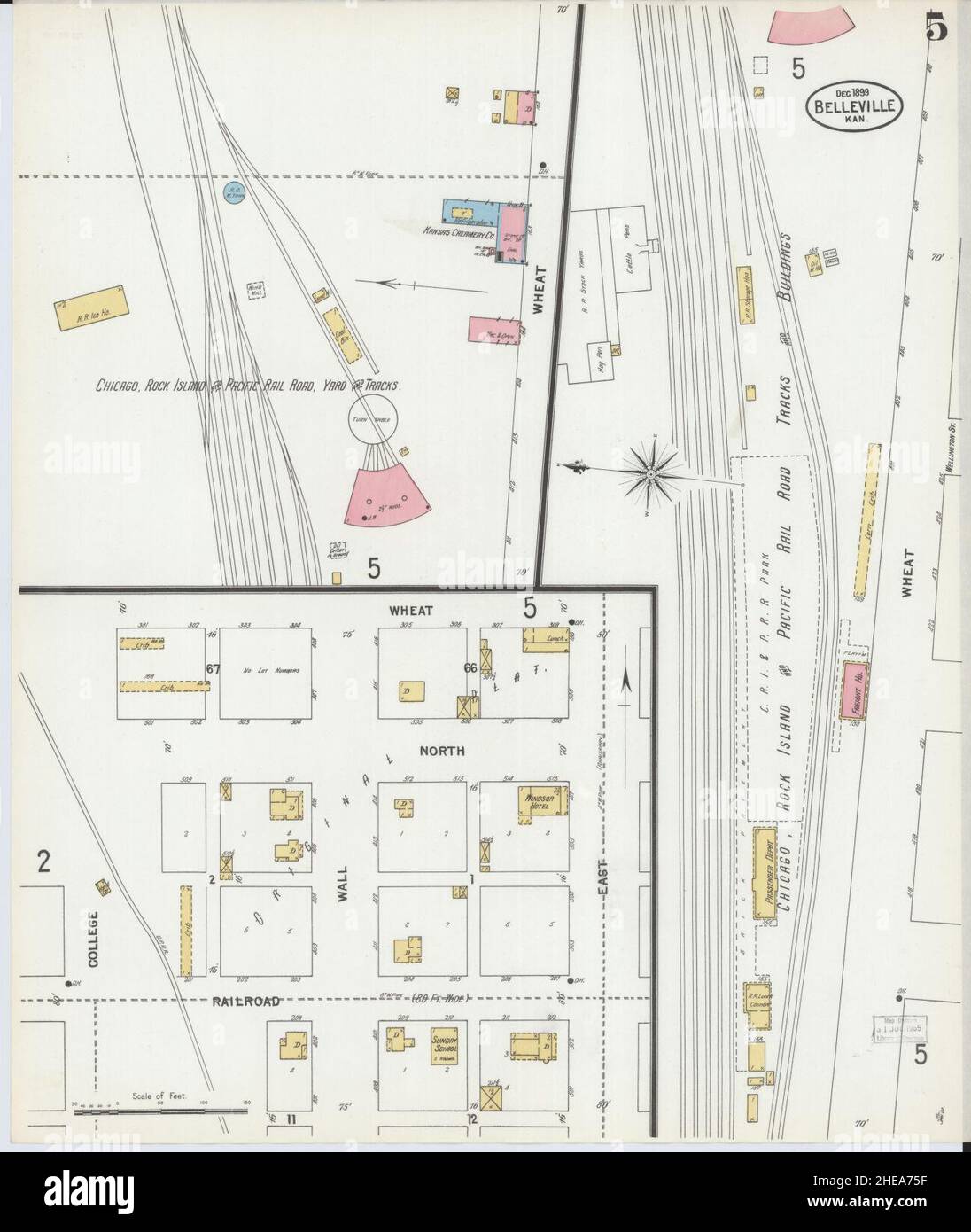 Belleville kansas map hires stock photography and images Alamy