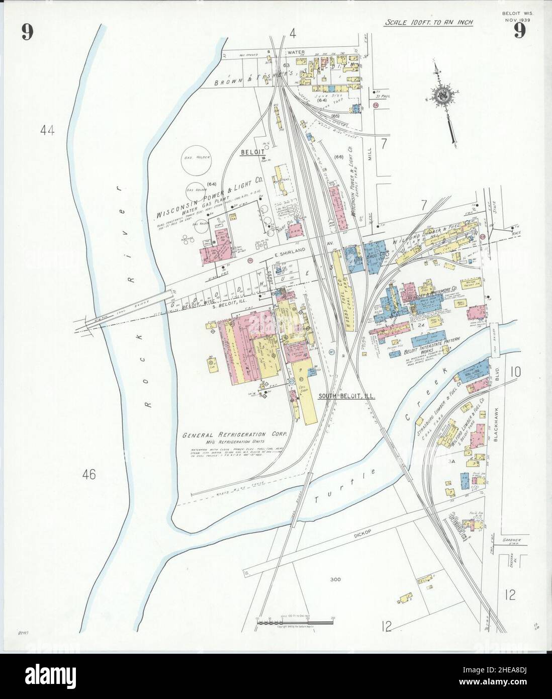 Map of beloit wisconsin hires stock photography and images Alamy