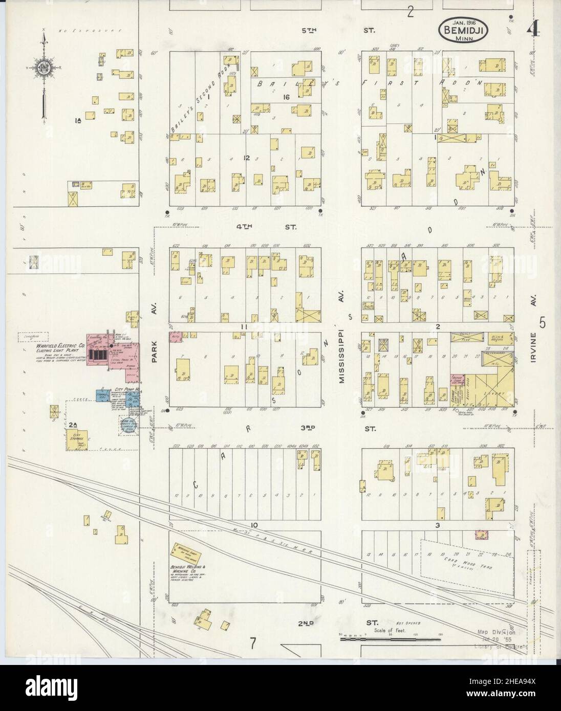 Sanborn Fire Insurance Map from Bemidji, Beltrami County, Minnesota
